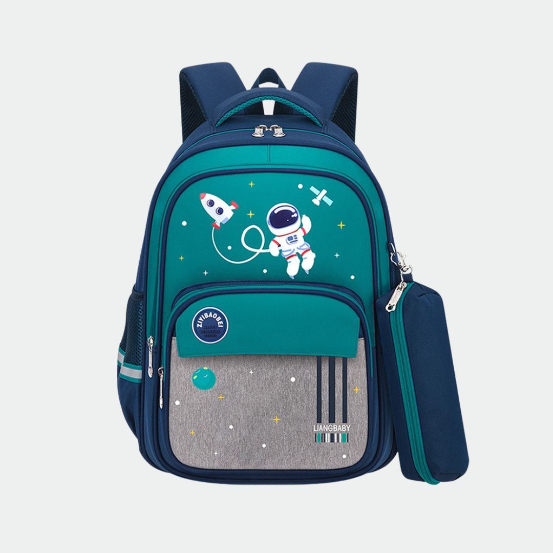 Space Explorer Kids Backpack with Pencil Case 1-2 Grade - image 1