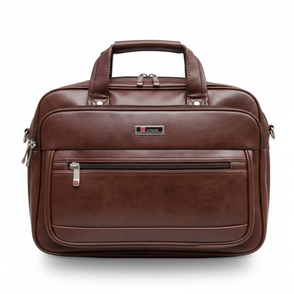 Executive Leather Office Laptop Bag - image 6